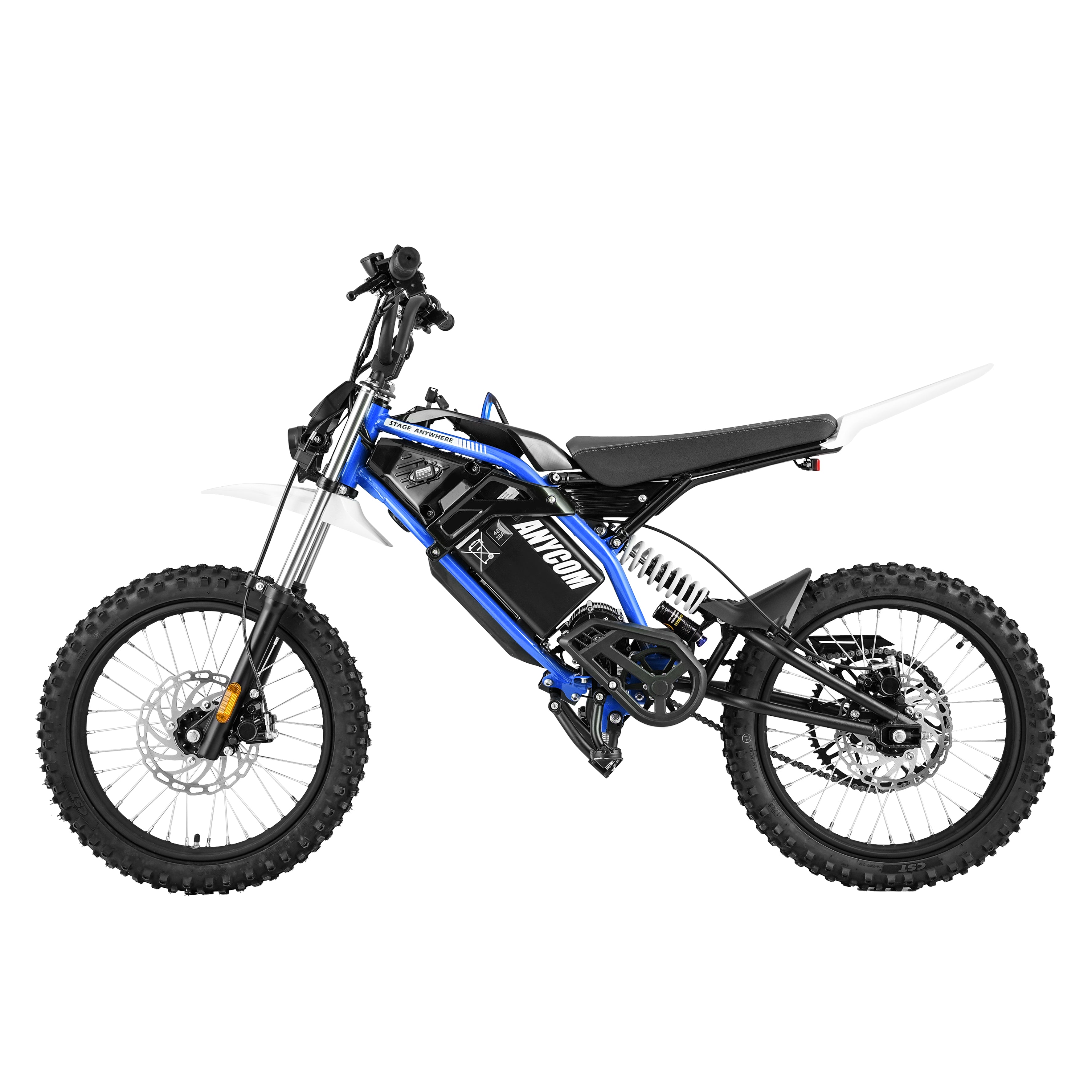 Anycom DB1 Mid-Drive Off-Road Electric Dirt Bike with pedal for All Ages