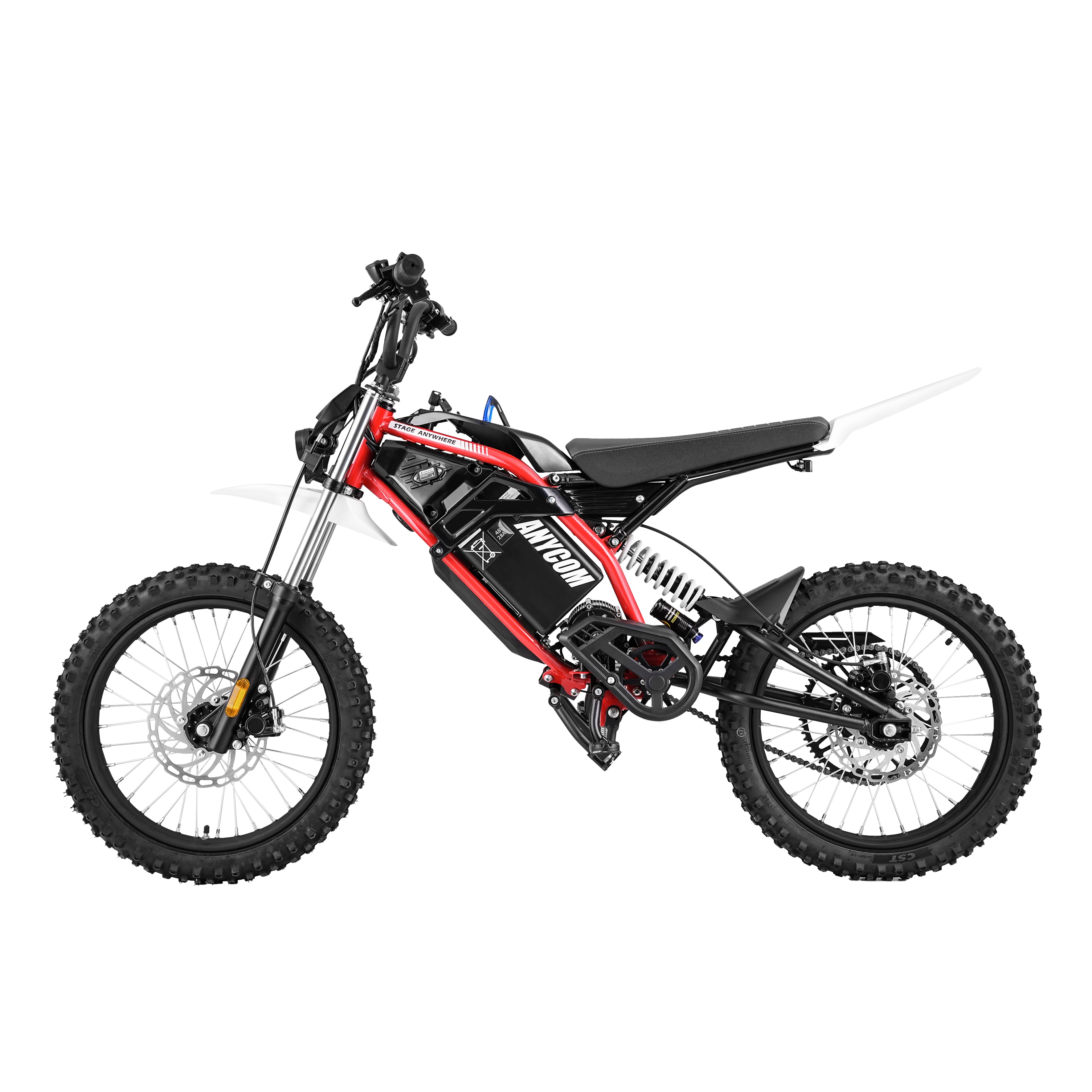 Anycom DB1 Mid-Drive Off-Road Electric Dirt Bike with pedal for All Ages